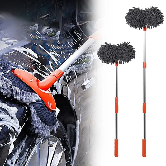 RETRACTABLE DOUBLE LAYER CAR WASH BRUSH - WeelFull